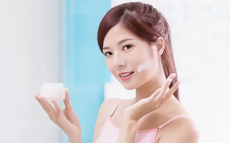Beauty Woman With Skincare
